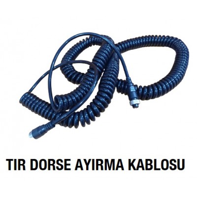 CB-1 Tır Kamyon Romörk Dorse Ayırma Kablosu Spiral Kablo 10mt.