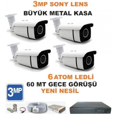ST-64 Yeni Ahd 3MP Ultrahd Güvenlik Kamera Sistemi