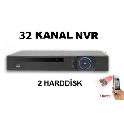 SC-532 32 kanal NVR 5Mp IP Kayıt Cihazı 2 HDD h265 plus