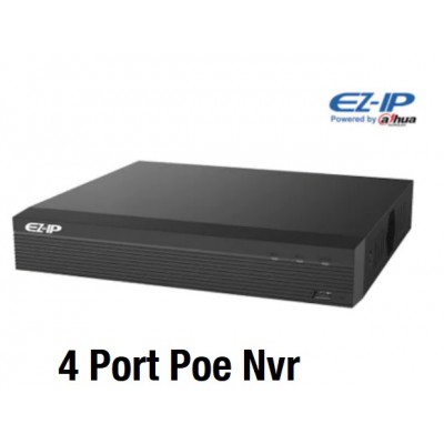 DAHUA Ez-Ip NVR1B04HS-4P-L 4 Kanal POE Network Kayıt Cihazı