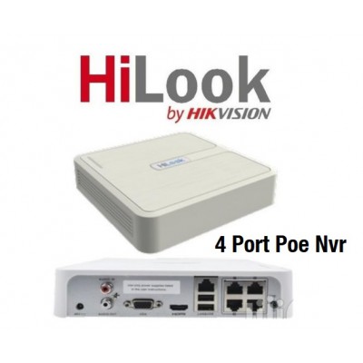 Hilook Nvr-104-B4P 4 Kanal 4 Port Poe Nvr Kayıt Cihazı