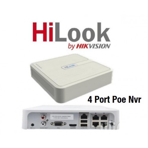 Hilook Nvr-104-B4P 4 Kanal 4 Port Poe Nvr Kayıt Cihazı