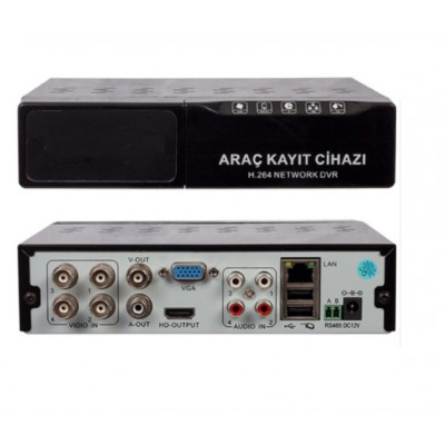 IC-704hd 4 Kanal 5 in 1 Mobil Dvr Kayıt Cihazı