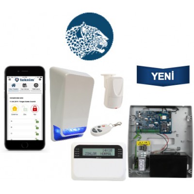 Teknim TSP-5324LCDA GSM/GPRS li Pars Alarm Sistemi Set