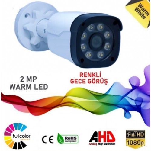 IC-99 2MP Warmled Ahd Güvenlik Kamerası Gece Renkli