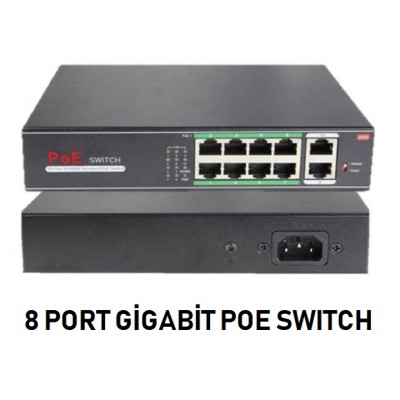 S08P 8 Port Poe Switch 10 100 1000