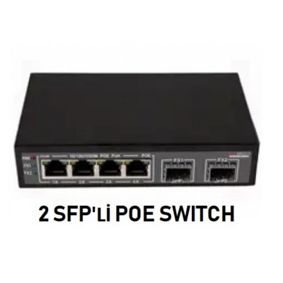 SFP01 4 Port Poe Switch 2 Sfp