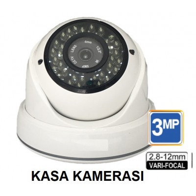 3 MP Ahd Varifocal Dome Kamera Kasa Kamerası
