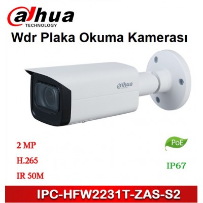 DAHUA IPC-HFW2231T-ZAS-27135 Plaka Tanıma Sistemi Kamerası