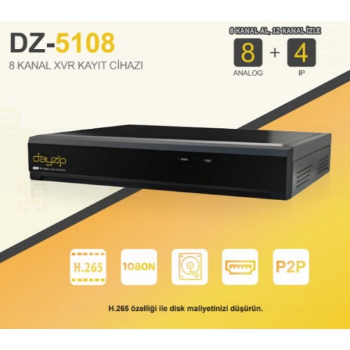 CENOVA DAYZİP DZ-5108 8 KANAL KAYIT CİHAZI