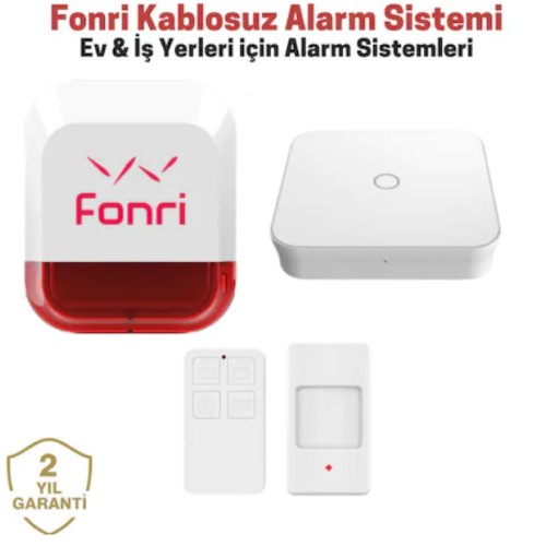 Fonri Kablosuz Alarm Sistemi Fonri Kablosuz Hırsız Alarm Seti