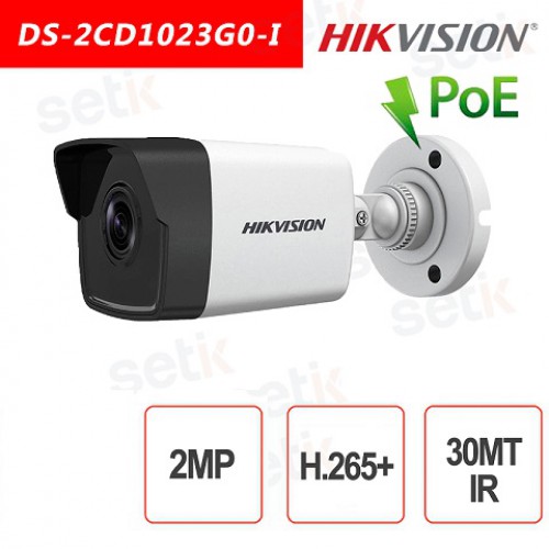 Hikvision DS-2CD1023G0E-I 2mp Poe Ir Bullet Ip Kamera