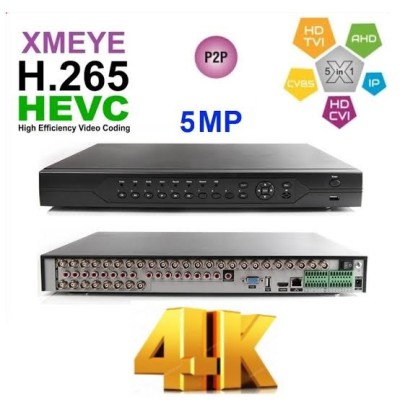 C-832 32 Kanal 5MP Ahd Hibrit Kamera Kayıt Cihazı H265 Plus