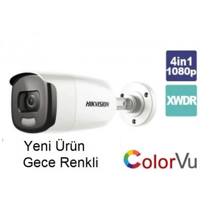 HIKVISION DS-2CE12DFT-F 2MP CCTV Kamera Gece ​​Renkli 