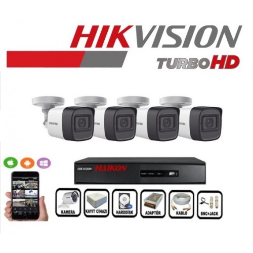 Haikon 4 Kameralı Güvenlik Paket Set Hdd Dahil