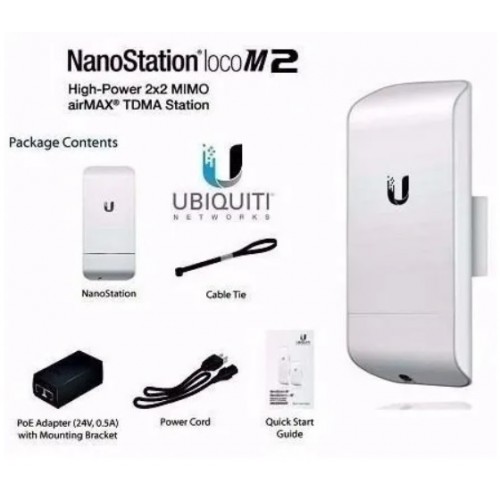 UBNT Ubiquiti NanoStation Loco M2 2km Dış Mekan  Access Point