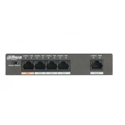 Dahua PFS3005-4ET-60 4port Poe Yönetilemez Switch