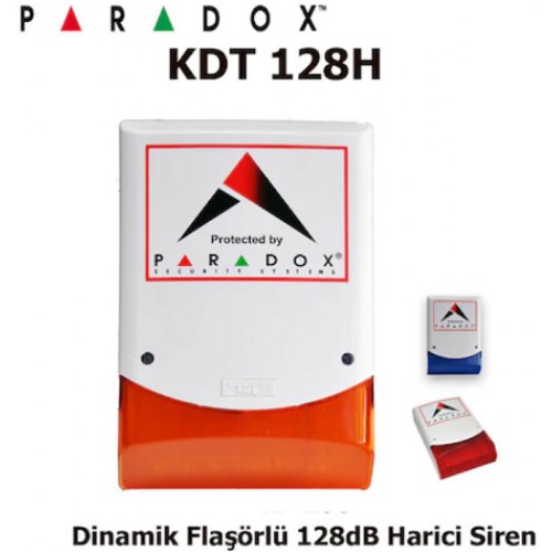 Paradox KDT PS-128H Dinamik Flaşörlü 128dB Harici Siren