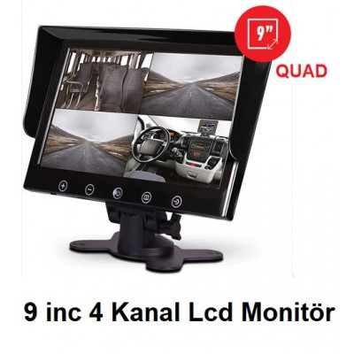 IWM-09 9 inc 4 Kanal LCD Quad Monitor