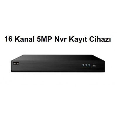 S-5016 16 Kanal 5MP H.265 Plus NVR Kayıt Cihazı
