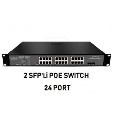 SFP24  24 Port Poe Switch 2 Sfp