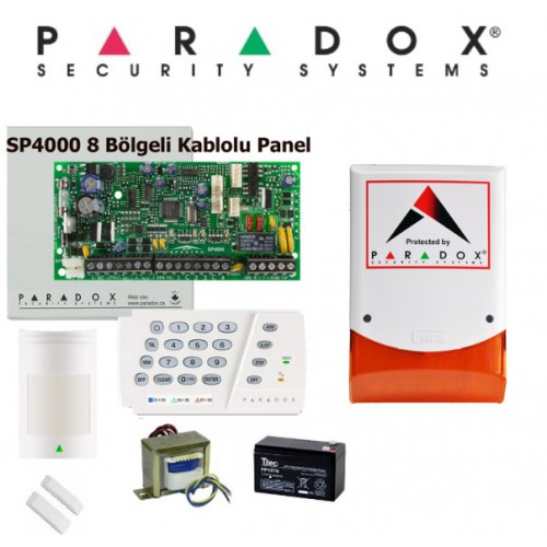 PARADOX SP 4000 HIRSIZ ALARM SİSTEMİ SET1