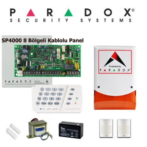 PARADOX SP 4000 HIRSIZ ALARM SİSTEMİ SET2