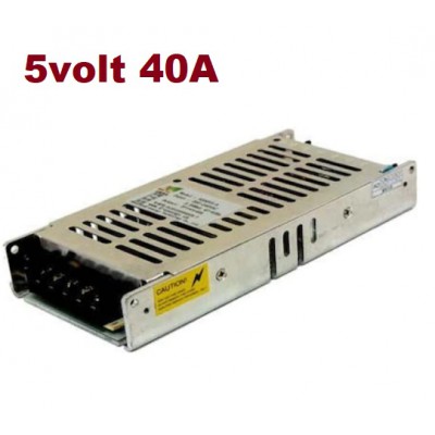 5 VOLT 40 AMPER SLİM KASA ADAPTOR