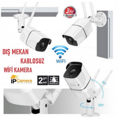 IC-180 2MP Dış Mekan Wifi Kablosuz Güvenlik Kamerası