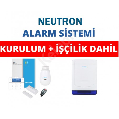 NEUTRON KABLOSUZ HIRSIZ ALARM SİSTEMİ KURULUM DAHİL