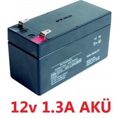 12 Volt 1.3Ah Akü - 12V 1.3Ah Bakımsız Kuru Akü 